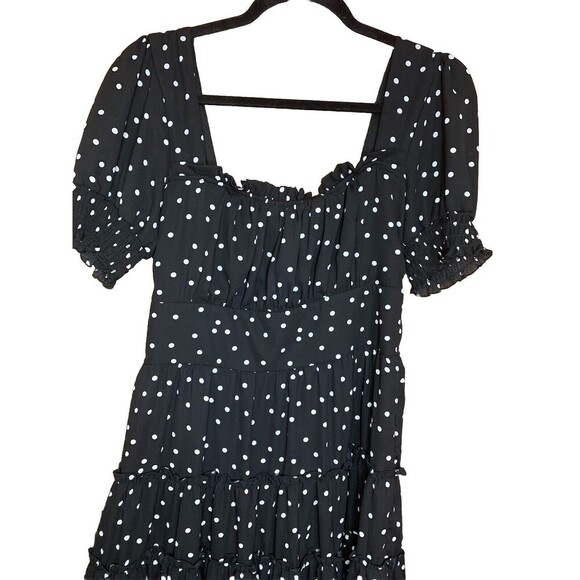 Women’s Size XL Polka Dot A-Line Stretchy Classic Mini Dress From Francesca’s - Picture 2 of 4